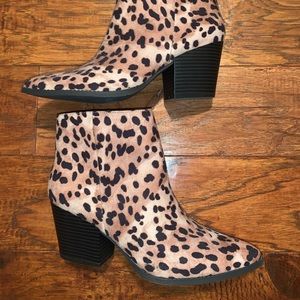 Cheetah Kari Blue Booties